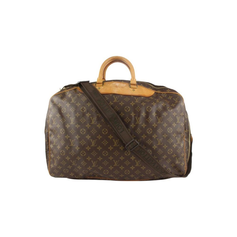 Louis Vuitton Monogram Alize 2 Poches Suitcase Luggage with Bandouliere Strap